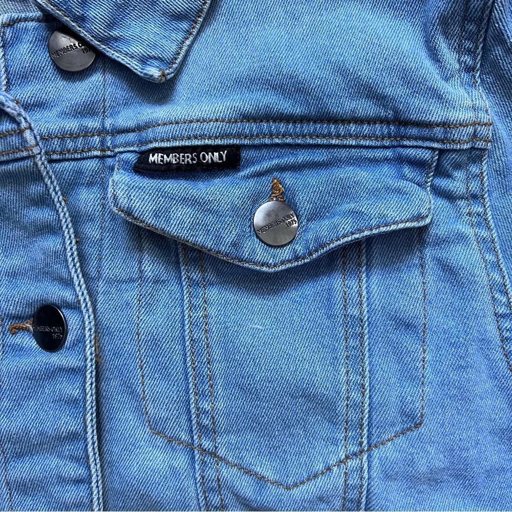 Members Only x Nickelodeon Rugrats Denim Cropped Jacket - Picture 5 of 10